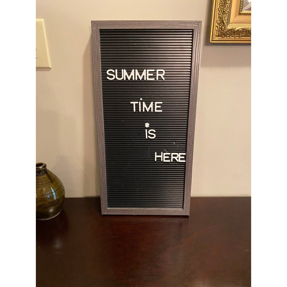 Black Letter Board Wall Decor  9.5x18